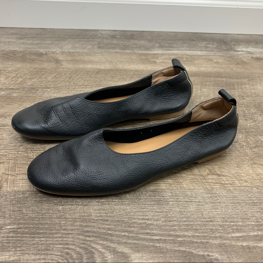 EVERLANE Day Glove Black Leather Flats